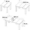 Meble Forte HAVANNA EST45-D67 Stół rozkładany Dąb Postarzany