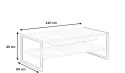 Meble Forte HUD CFTT4241-D76_1 Stolik okolicznościowy Dąb klepkowy Meble Forte HUD CFTT4241-D76_1 Stolik okolicznościowy Dąb klepkowy