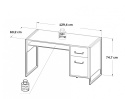 Meble Forte HUD HUDB211R-D76 Biurko proste Dąb klepkowy Meble Forte HUD HUDB211R-D76 Biurko proste Dąb klepkowy