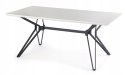 STÓŁ PROSTOKĄTNY 160X90 PASCAL BLAT MDF lakier BIAŁY / CZARNY stal malowana proszkowo HALMAR STÓŁ PROSTOKĄTNY 160X90 PASCAL BLAT MDF lakier BIAŁY / CZARNY stal malowana proszkowo HALMAR