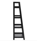 Actona ACTONA nowoczesny regał WALLY 63x40x130 czarny-drewniany Actona ACTONA nowoczesny regał WALLY 63x40x130 czarny-drewniany