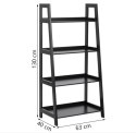 Actona ACTONA nowoczesny regał WALLY 63x40x130 czarny-drewniany Actona ACTONA nowoczesny regał WALLY 63x40x130 czarny-drewniany