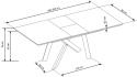 Halmar stół CAPITAL 2 rozkładany 160-200x90 blat MDF okleina naturalna - dąb naturalny nogi stal malowana proszkowo - czarny Halmar stół CAPITAL 2 rozkładany 160-200x90 blat MDF okleina naturalna - dąb naturalny nogi stal malowana proszkowo - czarny
