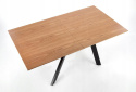 Halmar stół CAPITAL 2 rozkładany 160-200x90 blat MDF okleina naturalna - dąb naturalny nogi stal malowana proszkowo - czarny Halmar stół CAPITAL 2 rozkładany 160-200x90 blat MDF okleina naturalna - dąb naturalny nogi stal malowana proszkowo - czarny