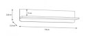 Forte SURFINIO SFNB01-M378 Półka wisząca Forte SURFINIO SFNB01-M378 Półka wisząca