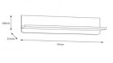 Forte SURFINIO SFNB01-M378 Półka wisząca Forte SURFINIO SFNB01-M378 Półka wisząca