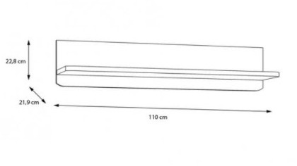 Forte SURFINIO SFNB01-M378 Półka wisząca Forte SURFINIO SFNB01-M378 Półka wisząca