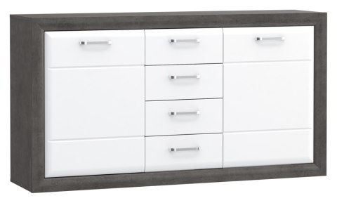 Meble Forte LENNOX NEW ENXK231-C275 Komoda Biały/Szary Meble Forte LENNOX NEW ENXK231-C275 Komoda Biały/Szary