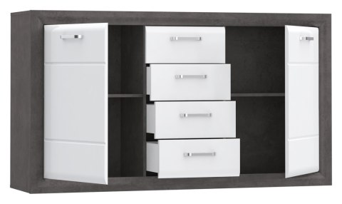 Meble Forte LENNOX NEW ENXK231-C275 Komoda Biały/Szary Meble Forte LENNOX NEW ENXK231-C275 Komoda Biały/Szary