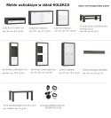 Meble Forte LENNOX NEW ENXK231-C275 Komoda Biały/Szary Meble Forte LENNOX NEW ENXK231-C275 Komoda Biały/Szary