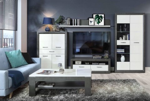 Meble Forte LENNOX NEW ENXK421-C275 Szafka Biały/Szary Meble Forte LENNOX NEW ENXK421-C275 Szafka Biały/Szary