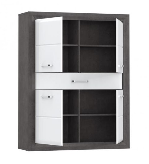 Meble Forte LENNOX NEW ENXK421-C275 Szafka Biały/Szary Meble Forte LENNOX NEW ENXK421-C275 Szafka Biały/Szary