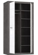 Meble Forte LENNOX NEW ENXS821-C275 Szafa ubraniowa Biały/Szary Meble Forte LENNOX NEW ENXS821-C275 Szafa ubraniowa Biały/Szary