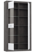 Meble Forte LENNOX NEW ENXV721L-C275 Witryna L Biały/Szary Meble Forte LENNOX NEW ENXV721L-C275 Witryna L Biały/Szary