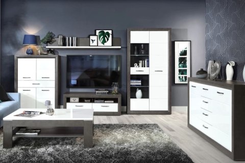 Meble Forte LENNOX NEW SVOT22-C272 Stolik okolicznościowy Biały/Szary Meble Forte LENNOX NEW SVOT22-C272 Stolik okolicznościowy Biały/Szary