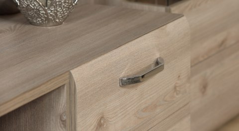Meble Forte LOCARNO LCRT131-N92 Szafka RTV półki szuflady Dąb/Szary Meble Forte LOCARNO LCRT131-N92 Szafka RTV półki szuflady Dąb/Szary
