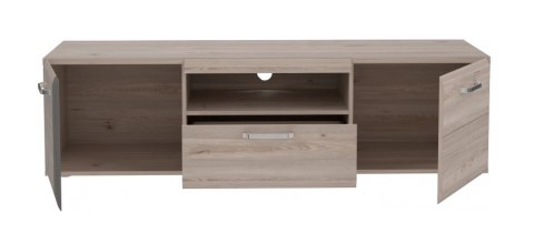 Meble Forte LOCARNO LCRT131-N92 Szafka RTV półki szuflady Dąb/Szary Meble Forte LOCARNO LCRT131-N92 Szafka RTV półki szuflady Dąb/Szary