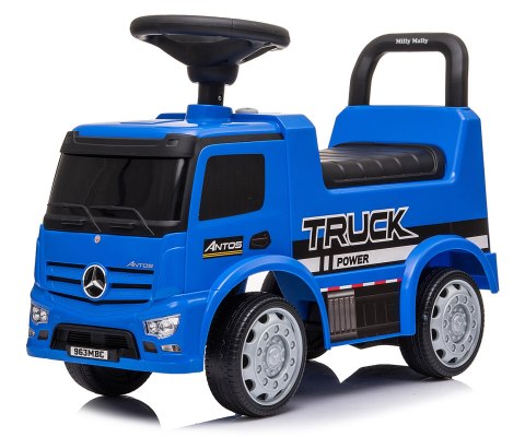 Milly Mally Pojazd Jeździk MERCEDES ANTOS Blue Niebieski Chodzik Pchacz światła dźwięki schowek pod siedziskiem Milly Mally Pojazd Jeździk MERCEDES ANTOS Blue Niebieski Chodzik Pchacz światła dźwięki schowek pod siedziskiem