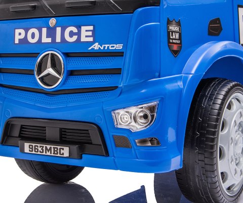 Milly Mally Pojazd Jeździk MERCEDES ANTOS -POLICE TRUCK chodzik pchacz Niebieski Policja światła sygnały schowek pod siedziskiem Milly Mally Pojazd Jeździk MERCEDES ANTOS -POLICE TRUCK chodzik pchacz Niebieski Policja światła sygnały schowek pod siedziskiem