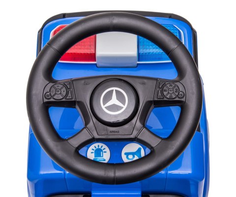 Milly Mally Pojazd Jeździk MERCEDES ANTOS -POLICE TRUCK chodzik pchacz Niebieski Policja światła sygnały schowek pod siedziskiem Milly Mally Pojazd Jeździk MERCEDES ANTOS -POLICE TRUCK chodzik pchacz Niebieski Policja światła sygnały schowek pod siedziskiem