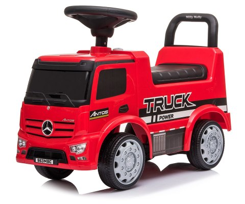 Milly Mally Pojazd Jeździk MERCEDES ANTOS Red Czerwony Chodzik Pchacz autko światła dźwięki schowek pod siedziskiem oparcie Milly Mally Pojazd Jeździk MERCEDES ANTOS Red Czerwony Chodzik Pchacz autko światła dźwięki schowek pod siedziskiem oparcie