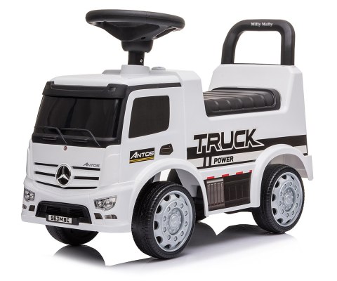 Milly Mally Pojazd Jeździk MERCEDES ANTOS White Biały autko Chodzik Pchacz światła dźwięki schowek pod siedziskiem oparcie Milly Mally Pojazd Jeździk MERCEDES ANTOS White Biały autko Chodzik Pchacz światła dźwięki schowek pod siedziskiem oparcie