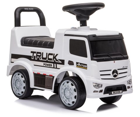 Milly Mally Pojazd Jeździk MERCEDES ANTOS White Biały autko Chodzik Pchacz światła dźwięki schowek pod siedziskiem oparcie Milly Mally Pojazd Jeździk MERCEDES ANTOS White Biały autko Chodzik Pchacz światła dźwięki schowek pod siedziskiem oparcie