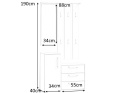SIGNAL PRZEDPOKÓJ/WIESZAK/GARDEROBA P-002 BIAŁY MAT, MDF laminat SIGNAL PRZEDPOKÓJ/WIESZAK/GARDEROBA P-002 BIAŁY MAT, MDF laminat