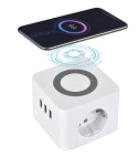 Fun Desk Uniwersalny przedłużacz sieciowy Logan Inc WS2-1.5 USB + ładowanie indukcyjne Fun Desk Uniwersalny przedłużacz sieciowy Logan Inc WS2-1.5 USB + ładowanie indukcyjne
