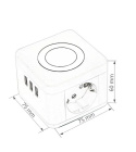 Fun Desk Uniwersalny przedłużacz sieciowy Logan Inc WS2-1.5 USB + ładowanie indukcyjne Fun Desk Uniwersalny przedłużacz sieciowy Logan Inc WS2-1.5 USB + ładowanie indukcyjne
