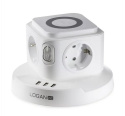 Fun Desk Uniwersalny przedłużacz sieciowy Logan Inc WS4-2 USB + ładowanie indukcyjne Fun Desk Uniwersalny przedłużacz sieciowy Logan Inc WS4-2 USB + ładowanie indukcyjne