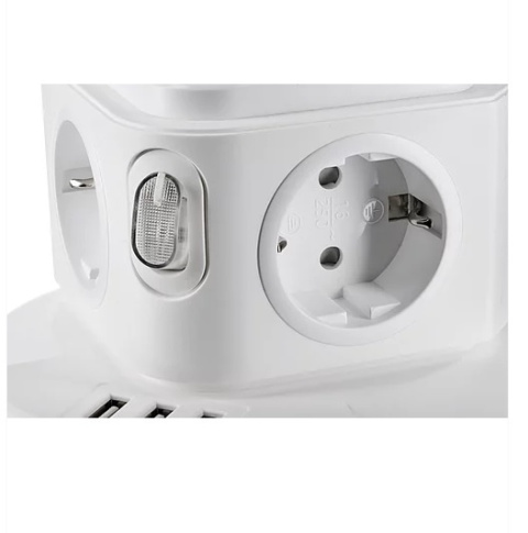 Fun Desk Uniwersalny przedłużacz sieciowy Logan WS8-2 USB + ładowanie indukcyjne Fun Desk Uniwersalny przedłużacz sieciowy Logan WS8-2 USB + ładowanie indukcyjne