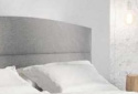 FORTE Łóżko tapicerowane TIPUR 180 x 200 - z zagłówkiem - mozliwość pojemnika - tkanina do wyboru FORTE Łóżko tapicerowane TIPUR 180 x 200 - z zagłówkiem - mozliwość pojemnika - tkanina do wyboru