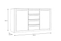 Meble Forte MAXIMUS MDXK26-W14 Komoda Śliwka Comano Meble Forte MAXIMUS MDXK26-W14 Komoda Śliwka Comano
