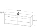 Meble Forte SAINT TROPEZ STZK241B-J34 Komoda Dąb Sangallo/Biały Meble Forte SAINT TROPEZ STZK241B-J34 Komoda Dąb Sangallo/Biały