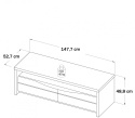 Meble Forte SAINT TROPEZ STZT221B-J34 Szafka RTV Dąb Sangallo/Biały Meble Forte SAINT TROPEZ STZT221B-J34 Szafka RTV Dąb Sangallo/Biały