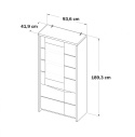 Meble Forte SAINT TROPEZ STZV721LB-J34 Witryna L Dąb Sangallo/Biały Meble Forte SAINT TROPEZ STZV721LB-J34 Witryna L Dąb Sangallo/Biały