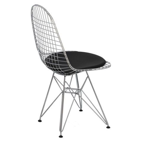 D2.DESIGN Krzesło Net czarna pojedyncza poduszka D2.DESIGN Krzesło Net czarna pojedyncza poduszka