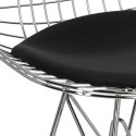 D2.DESIGN Krzesło Net czarna pojedyncza poduszka D2.DESIGN Krzesło Net czarna pojedyncza poduszka