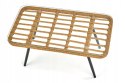 Halmar ława GARDENA czarny/naturalny-rattan synt. Halmar ława GARDENA czarny/naturalny-rattan synt.
