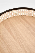 Halmar ława LANIPA czarny / rattan naturalny fi 50 Halmar ława LANIPA czarny / rattan naturalny fi 50