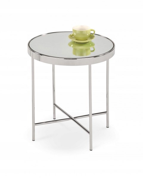 Halmar ława MIRA stal chrom / szkło lustro fi42 Halmar ława MIRA stal chrom / szkło lustro fi42
