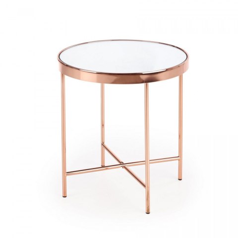 Halmar ława MIRA stal chromowana miedź/szkło fi 42 Halmar ława MIRA stal chromowana miedź/szkło fi 42