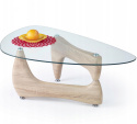 Halmar ława KAREN dąb sonoma-MDF laminat, szkło Halmar ława KAREN dąb sonoma-MDF laminat, szkło