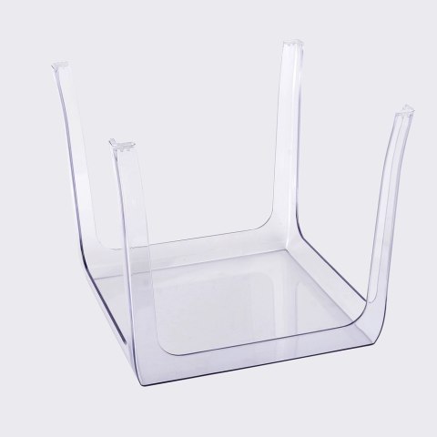 STOLIK BEZBARWNY KWADRATOWY GHOST transparentny - poliwęglan King Home 42x42 LEKKI I WYTRZYMAŁY MOŻNA SZTAPLOWAĆ STOLIK BEZBARWNY KWADRATOWY GHOST transparentny - poliwęglan King Home 42x42 LEKKI I WYTRZYMAŁY MOŻNA SZTAPLOWAĆ