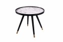 STOLIK OKRĄGŁY PADRINO 60 - MDF imitacja marmuru King Home METAL CZARNY fi 59 STOLIK OKRĄGŁY PADRINO 60 - MDF imitacja marmuru King Home METAL CZARNY fi 59