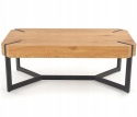 Halmar ława LAVIDA MDF fornir dąb złoty/czarny110x60