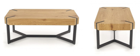 Halmar ława LAVIDA MDF fornir dąb złoty/czarny110x60 Halmar ława LAVIDA MDF fornir dąb złoty/czarny110x60