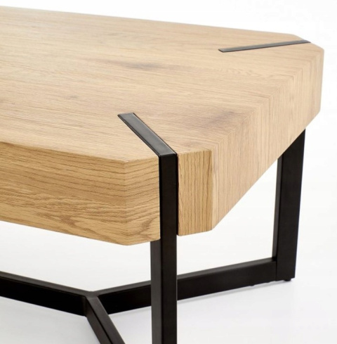 Halmar ława LAVIDA MDF fornir dąb złoty/czarny110x60 Halmar ława LAVIDA MDF fornir dąb złoty/czarny110x60