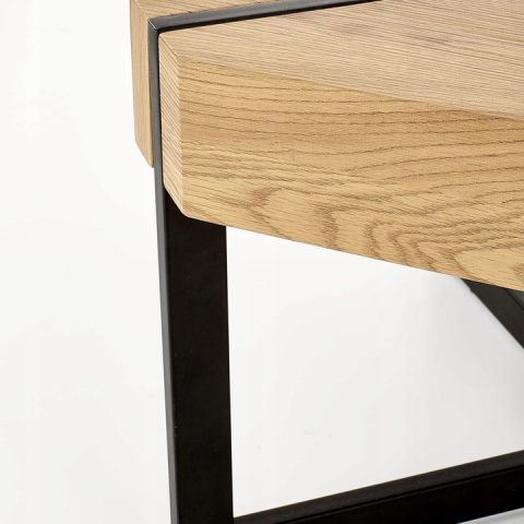 Halmar ława LAVIDA MDF fornir dąb złoty/czarny110x60 Halmar ława LAVIDA MDF fornir dąb złoty/czarny110x60